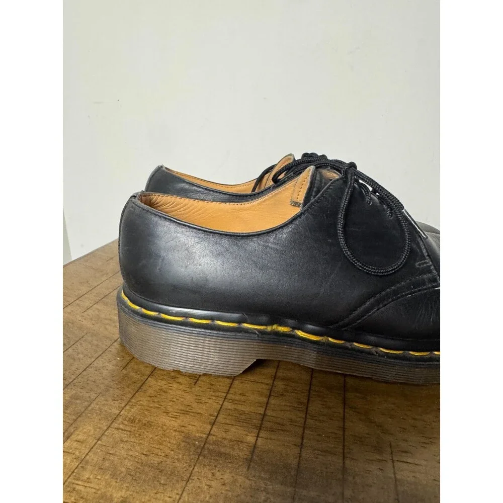 Vintage Dr Martens AW 1484 Made in England Black Leather Oxford Men’s US 8 UK 7